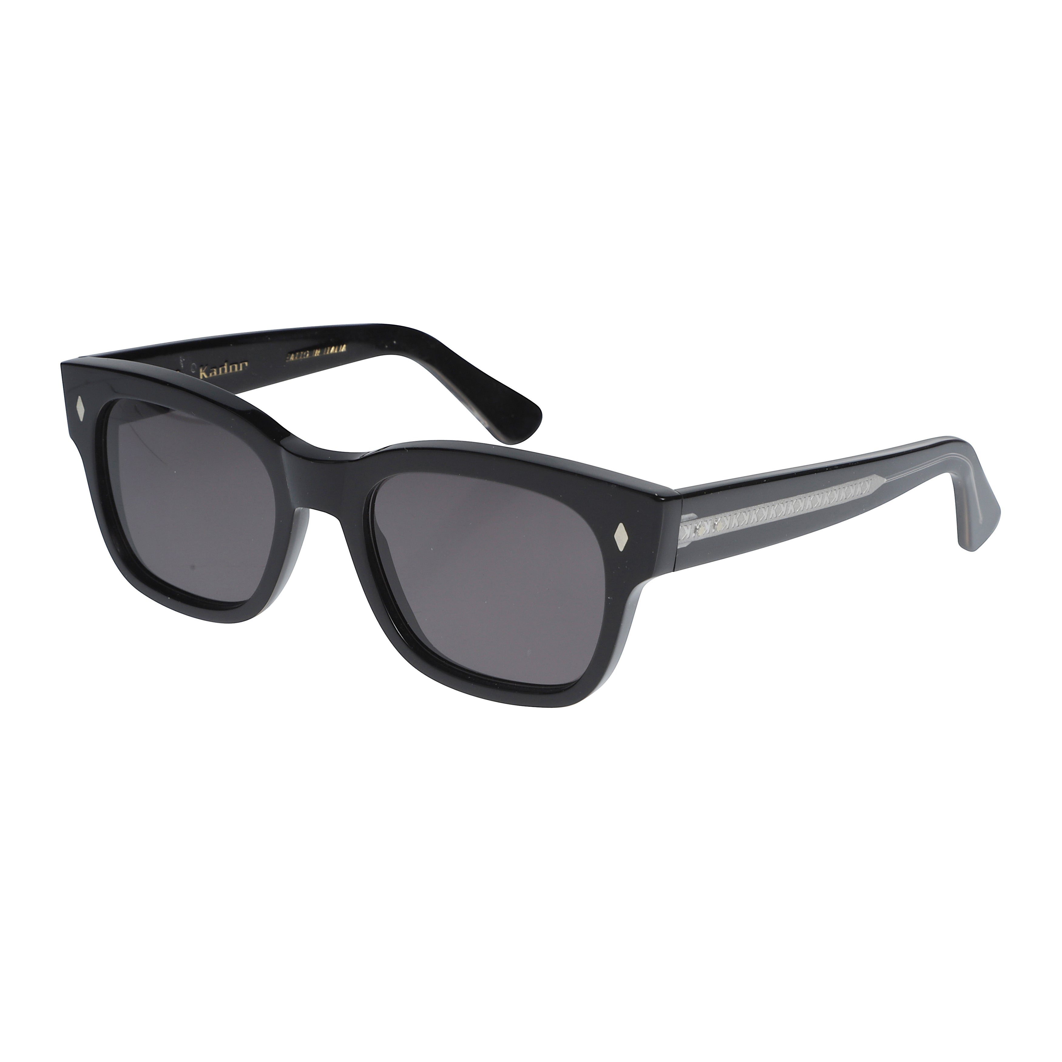 Timeless/N 1962 Glossy Black Rectangular Frame Sunglasses