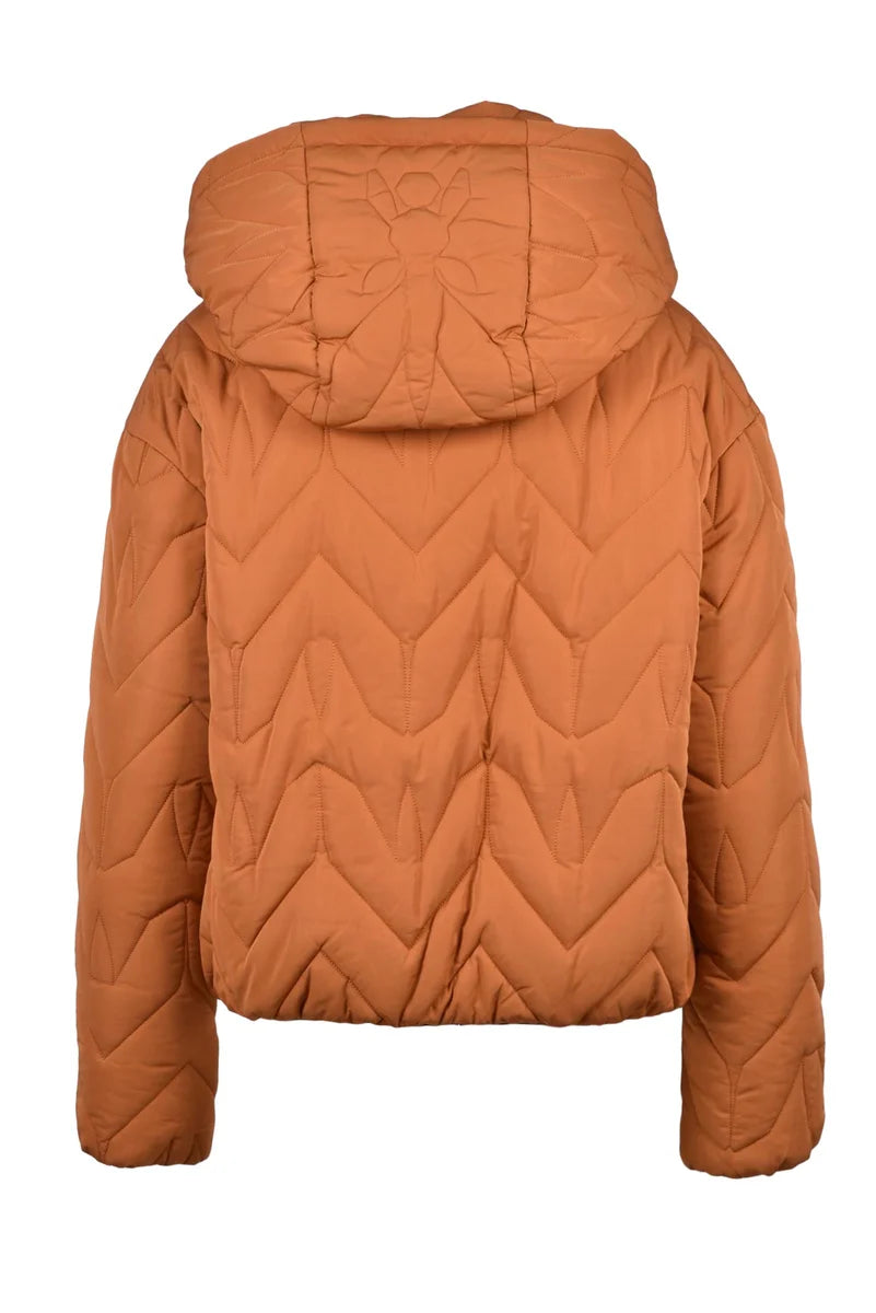 Reversible Down Jacket - Brown