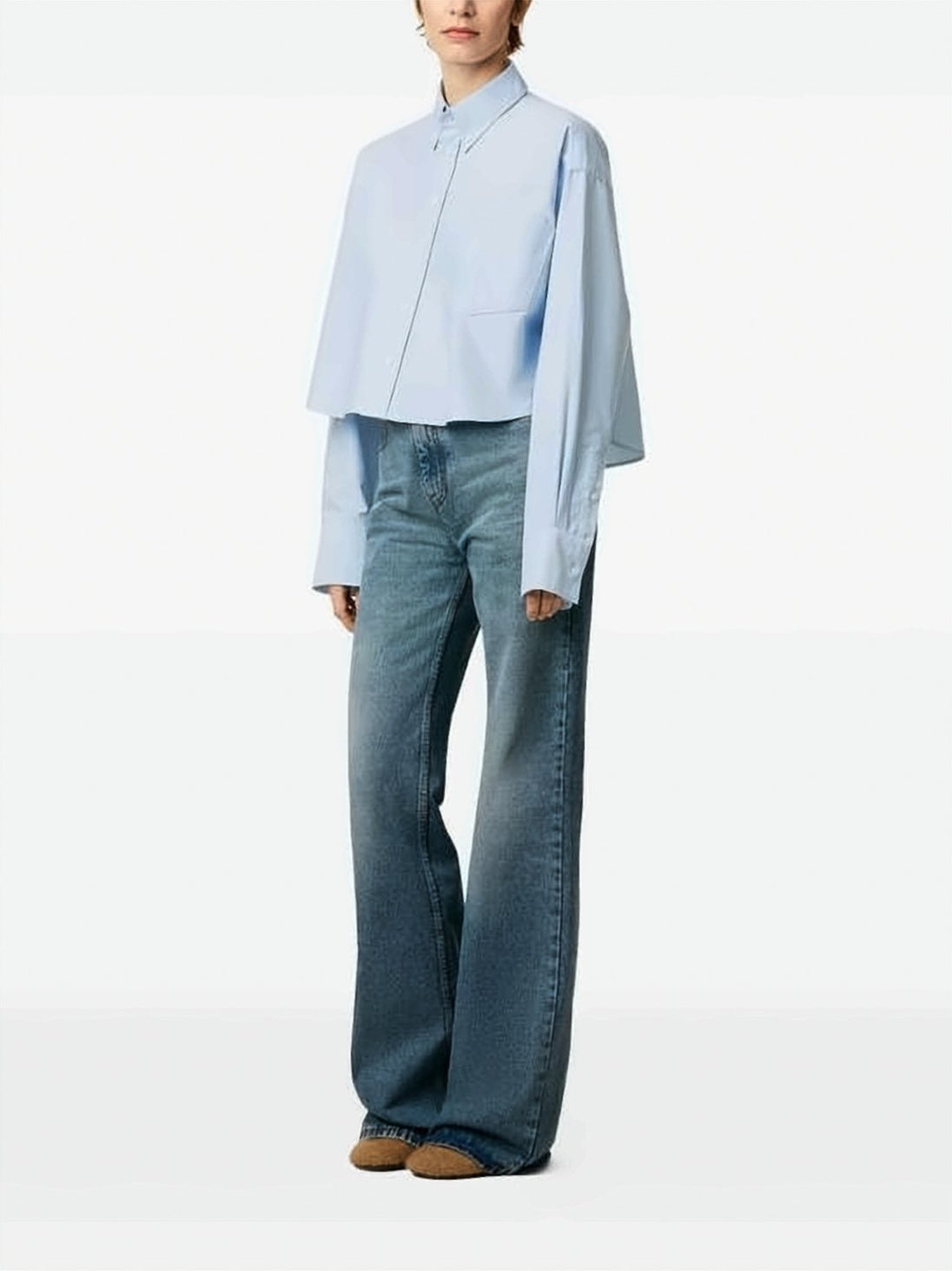Cropped Oversized Shirt