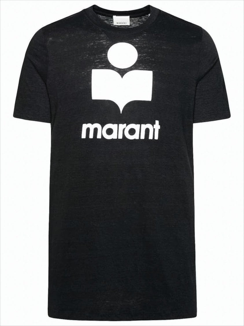 Relaxed-Fit Graphic Linen T-Shirt