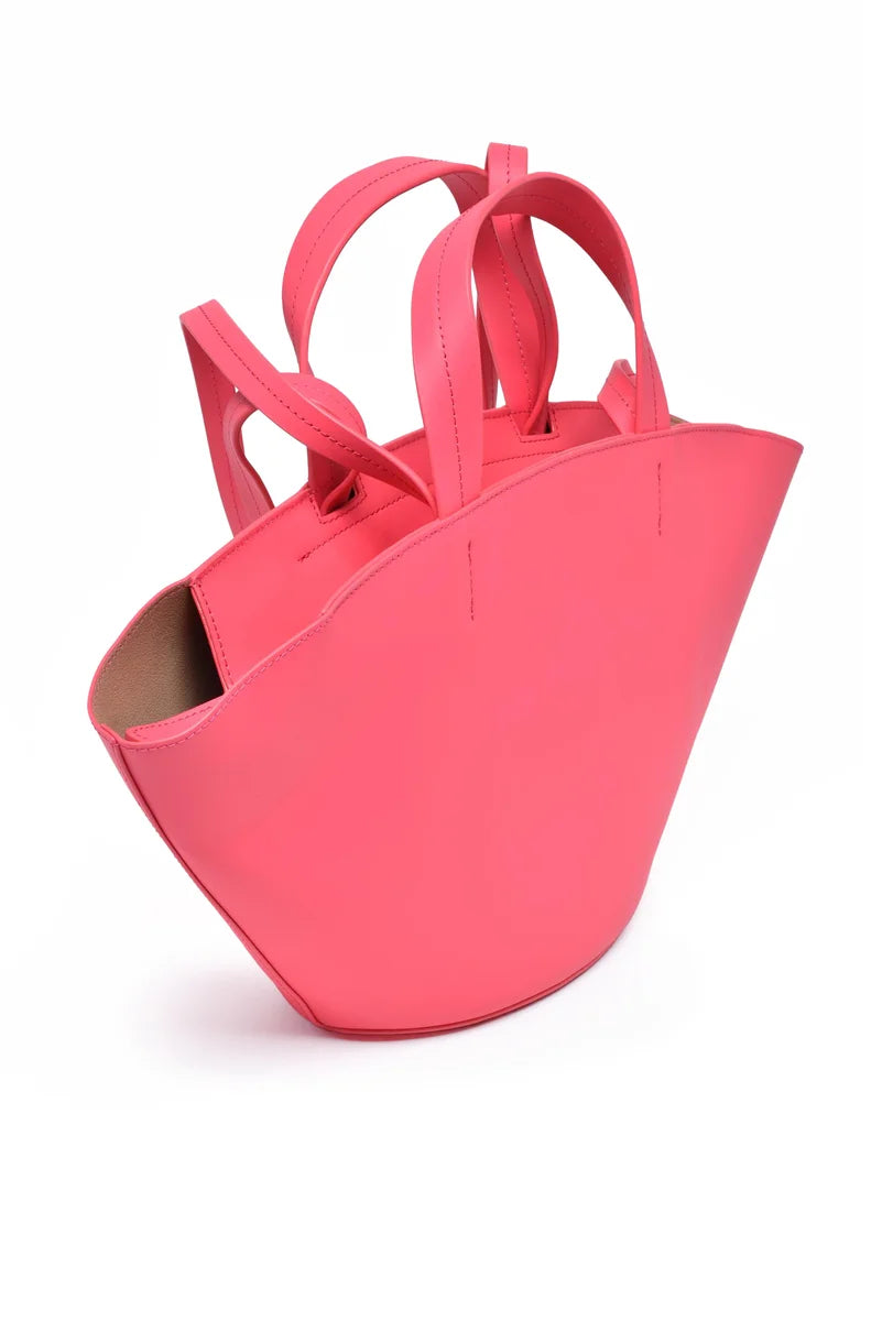 Shoulder Bag Leather - Fuchsia
