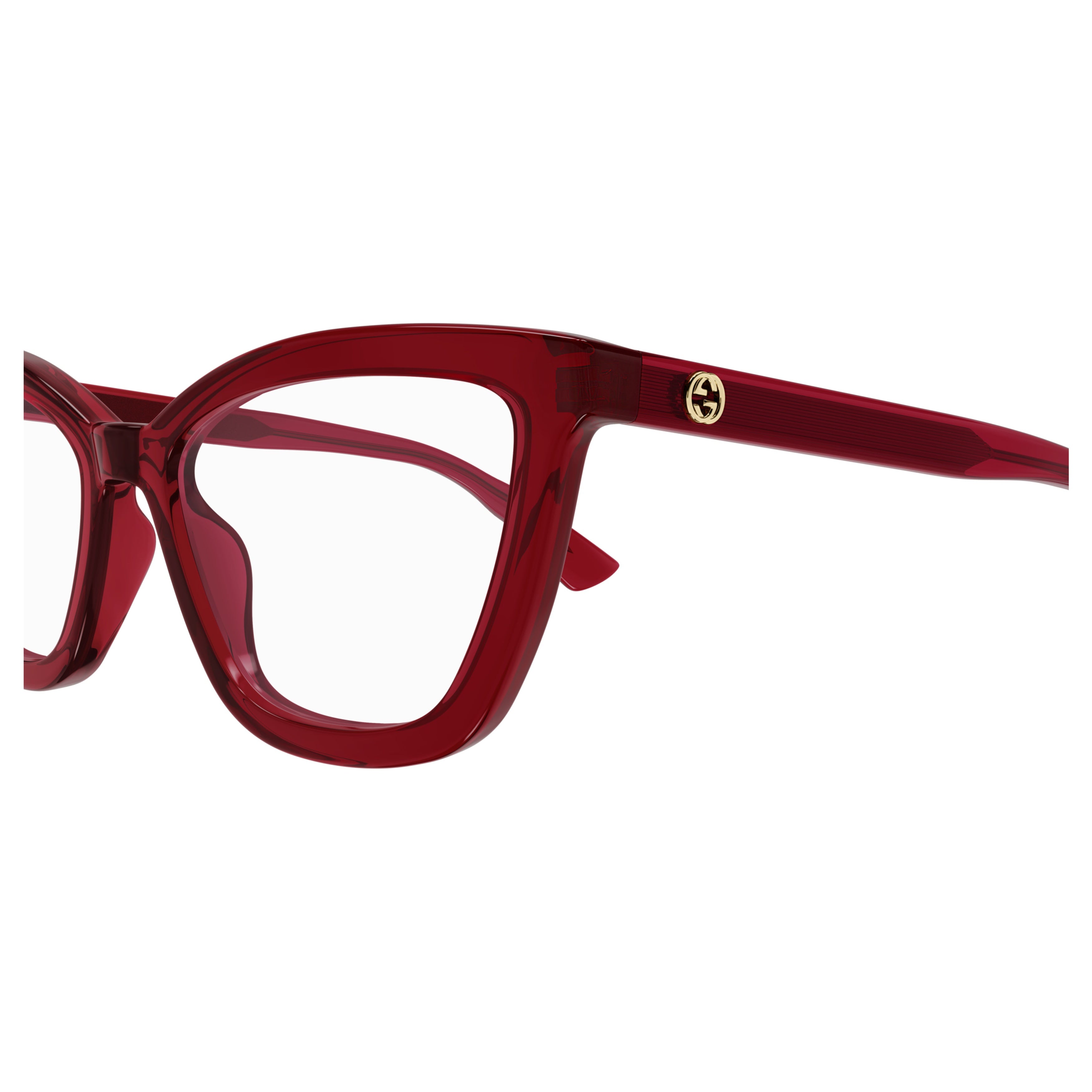 Deep Red Gg1686o Cat-Eye Recycled Eyeglasses