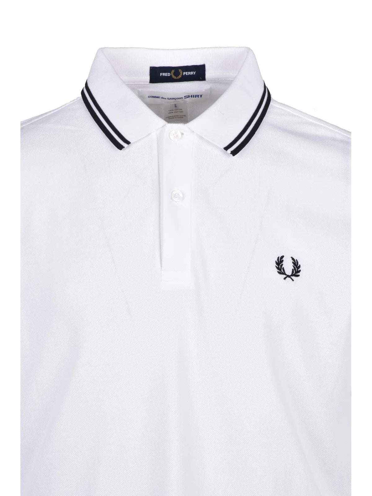 White Cotton Men Polo