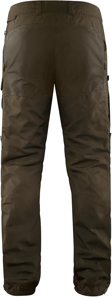 Straight Pants with Multiple Pockets and Rugged Design