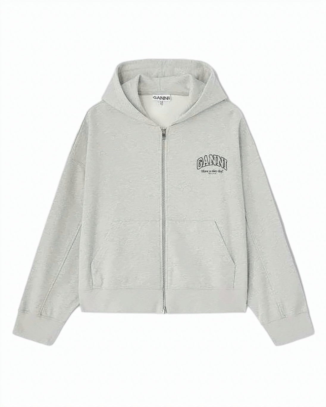 Zip-Up Hoodie with Subtle Logo Detail