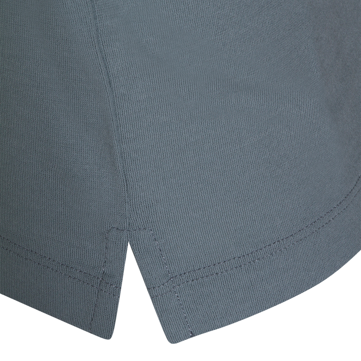 Minimalist Crew Neck Blue Polo