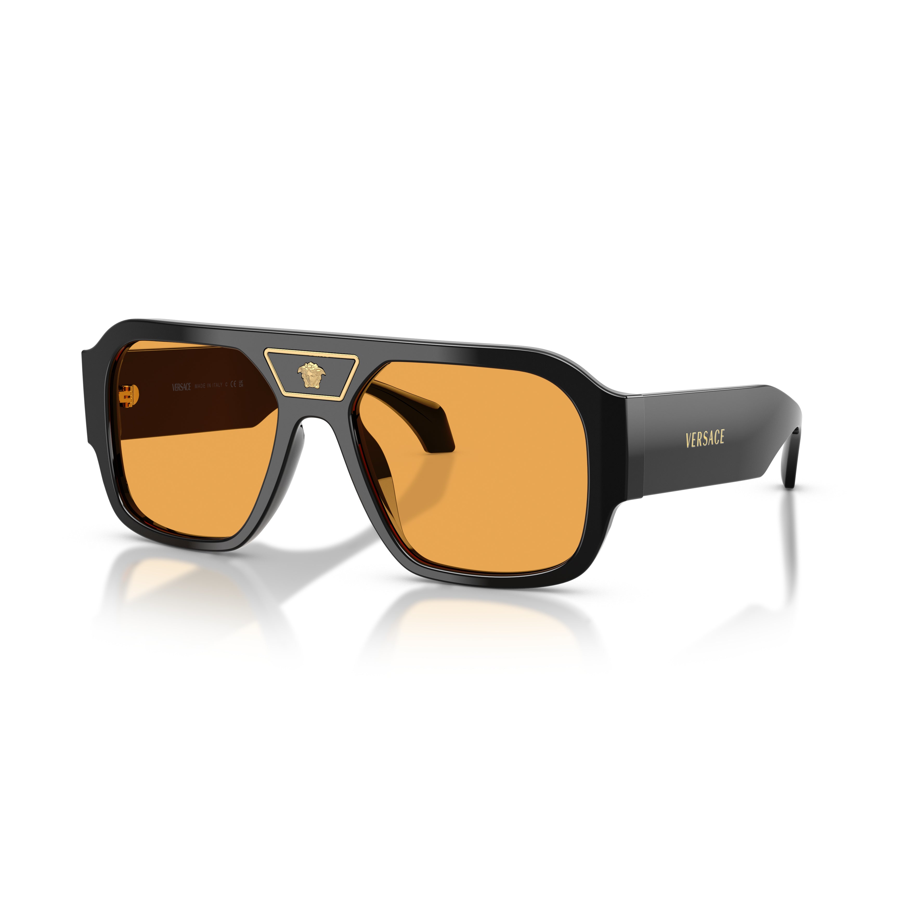 0ve4508u Bold Black Oversized Rectangular Sunglasses