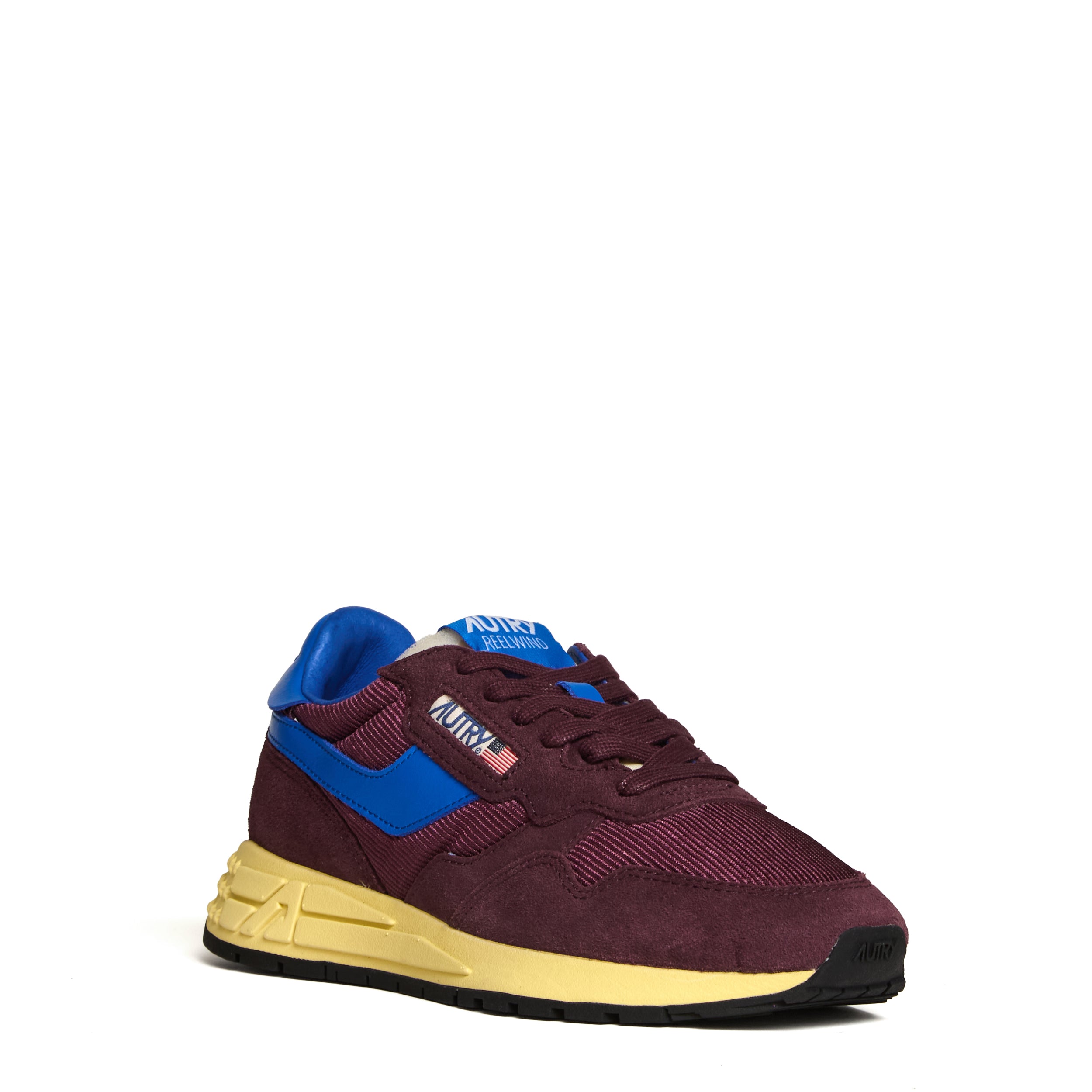 Taupe/Burgundy/Blue Reelwind Low Mesh
