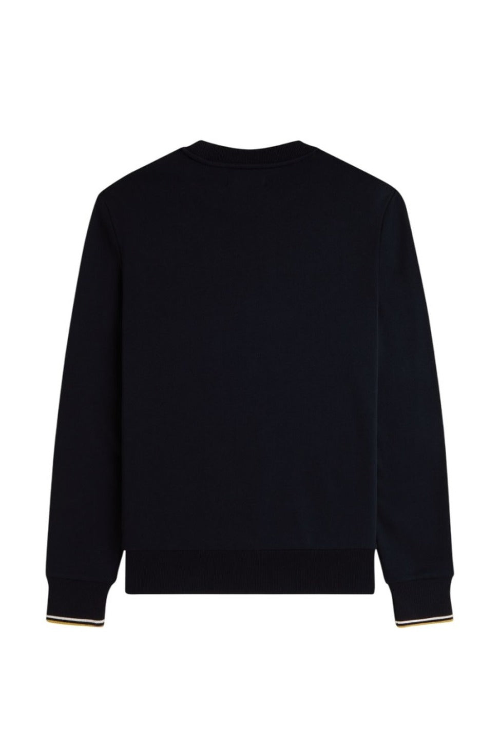 Regular Fit Black Hoodie With Ribbed Edges