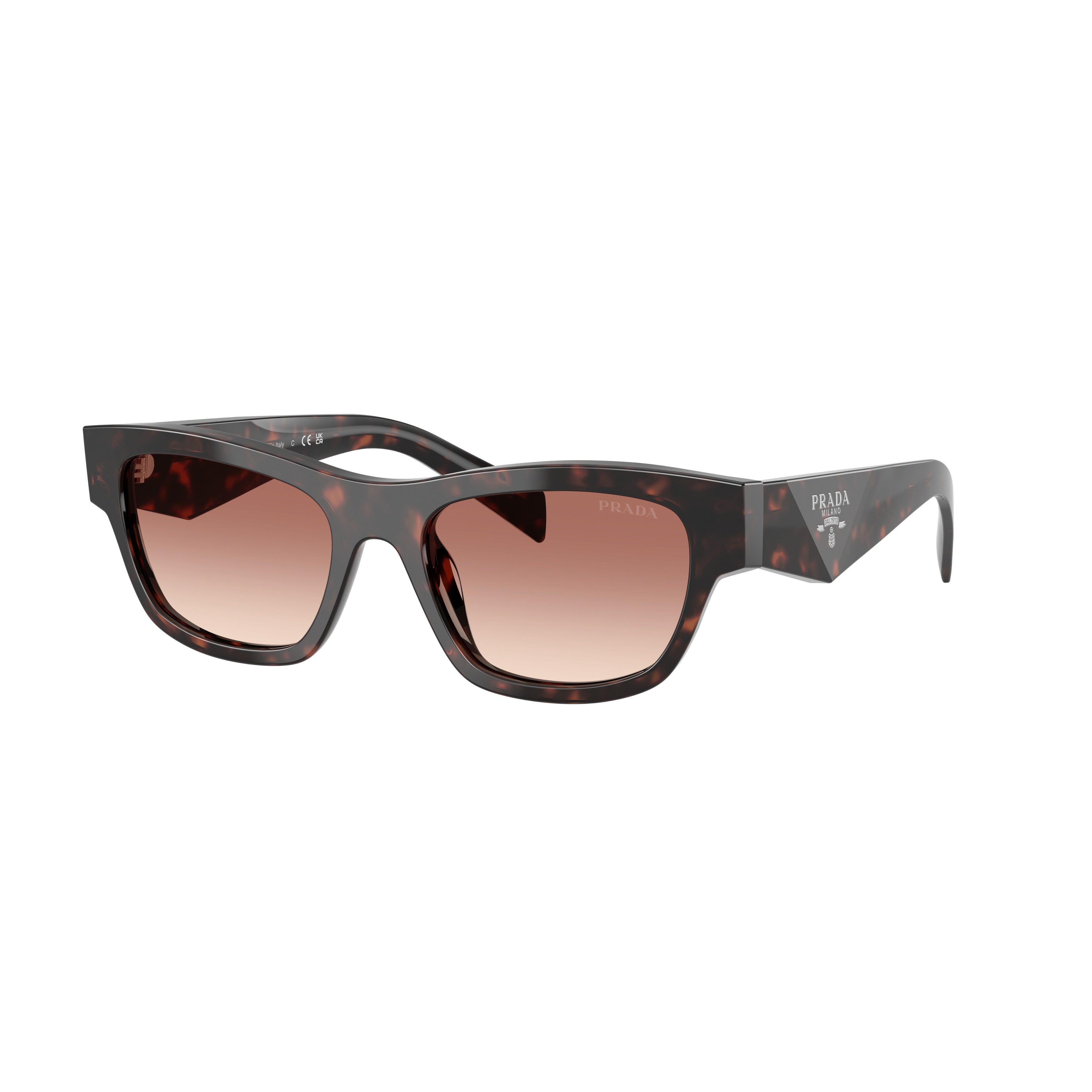0pr B09s Rectangular Frame Tortoiseshell Acetate Sunglasses