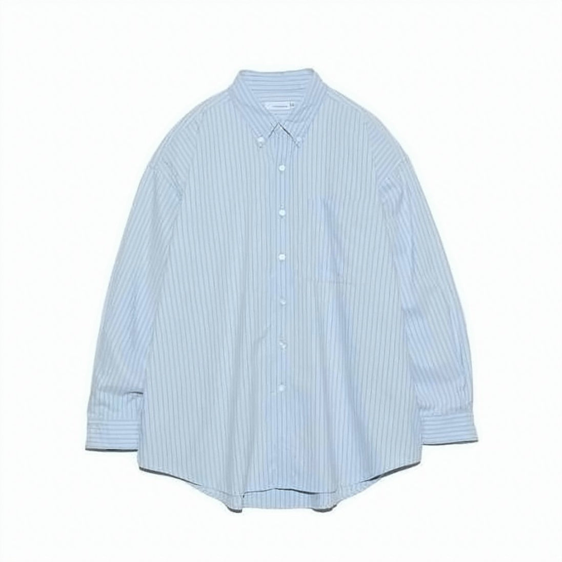Classic Button-Down Long Sleeve Shirt with Vertical Stripes
