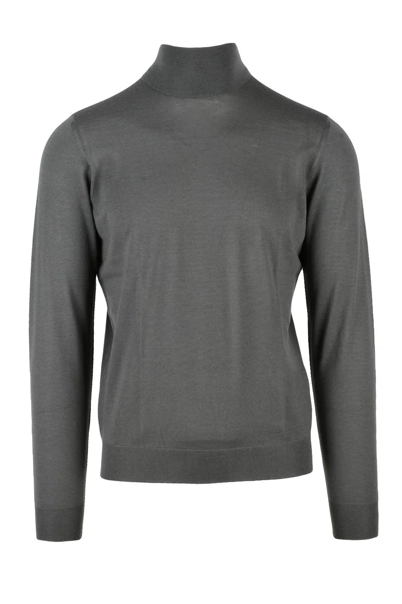 Extrafine Merino Wool Turtleneck - Grey