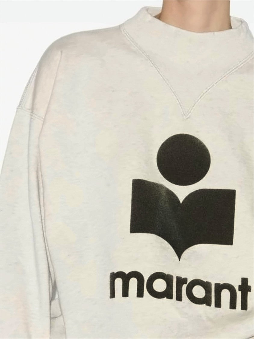 Relaxed Fit Long-Sleeve Sweatshirt with Graphic Logo