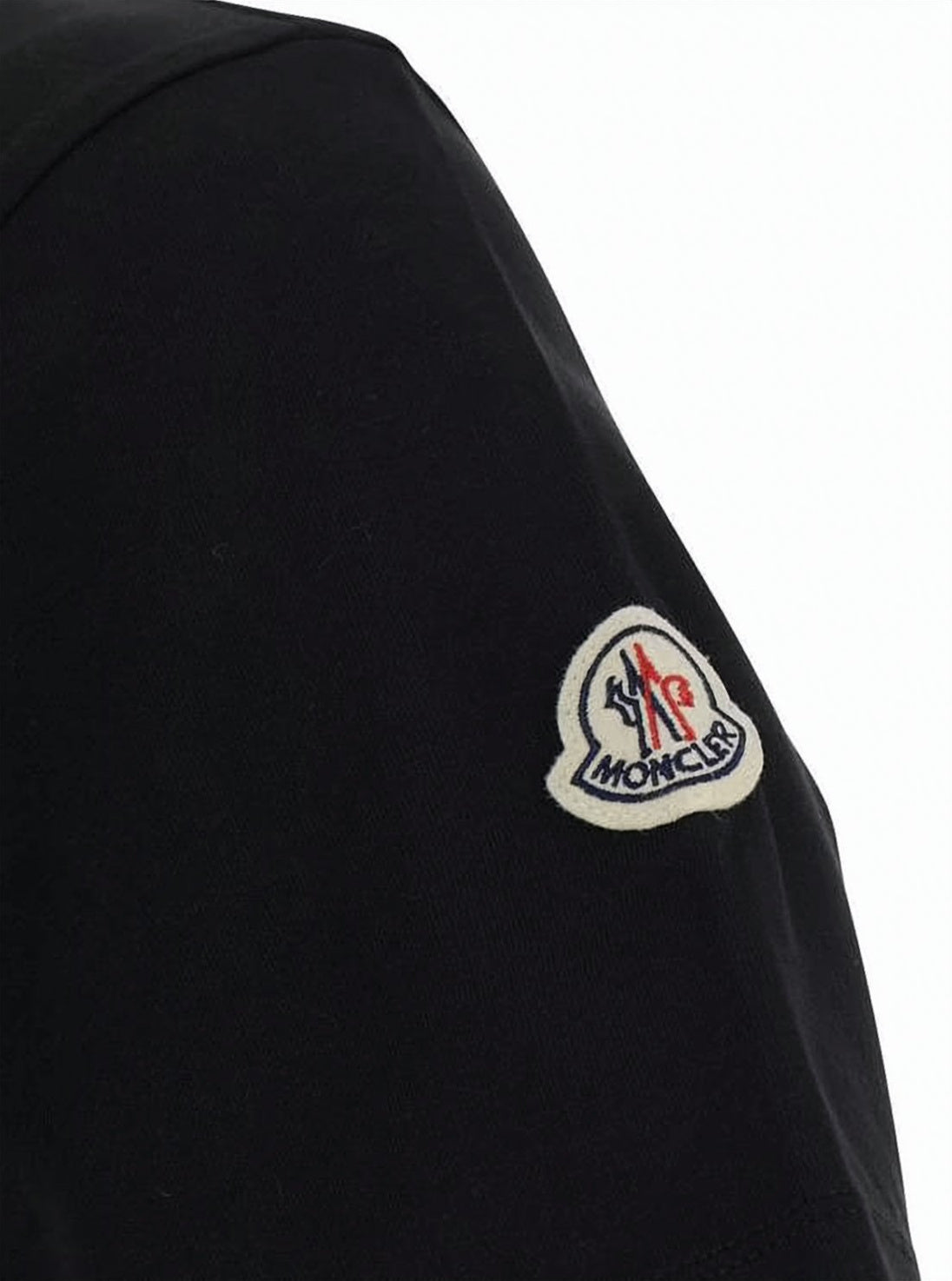 Short-Sleeved Black T-Shirt with Branded Trim