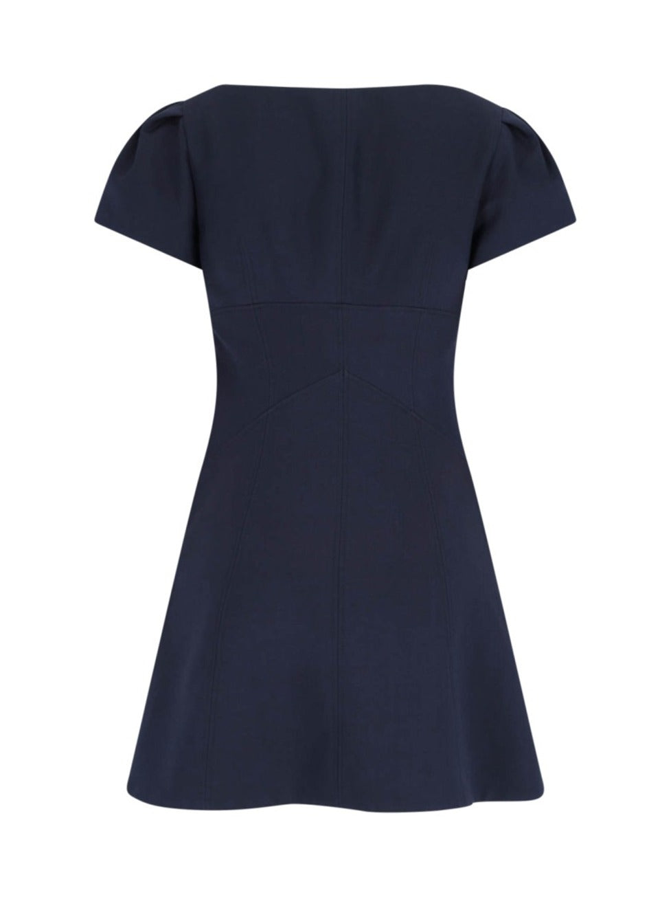 Mini Dress In Navy Wool