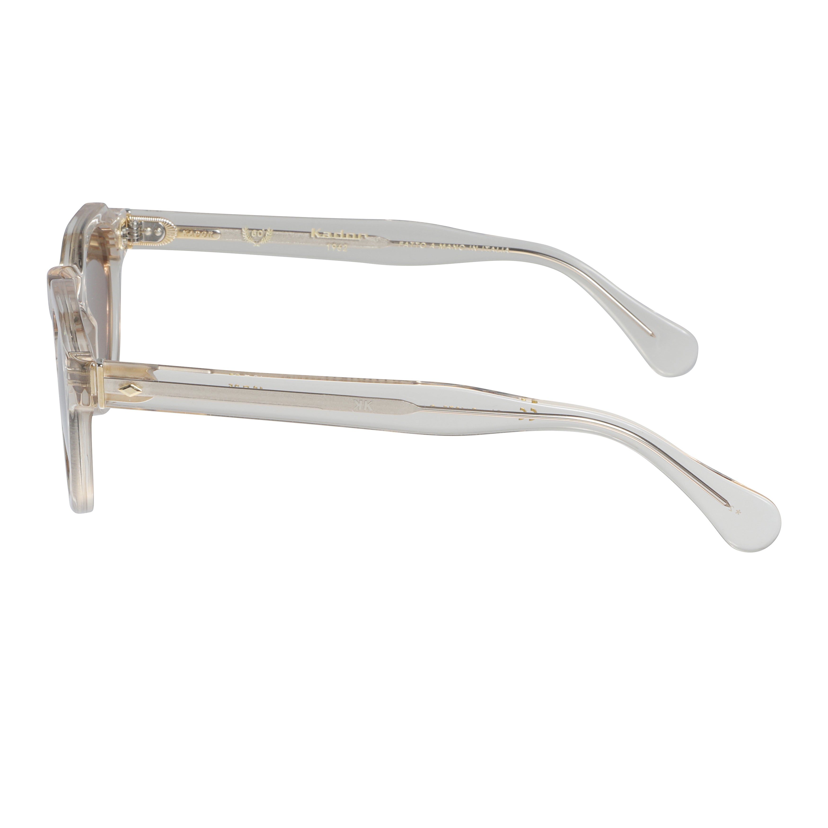 Storiko Special-S Translucent Round Frame Sunglasses with Brown Lenses