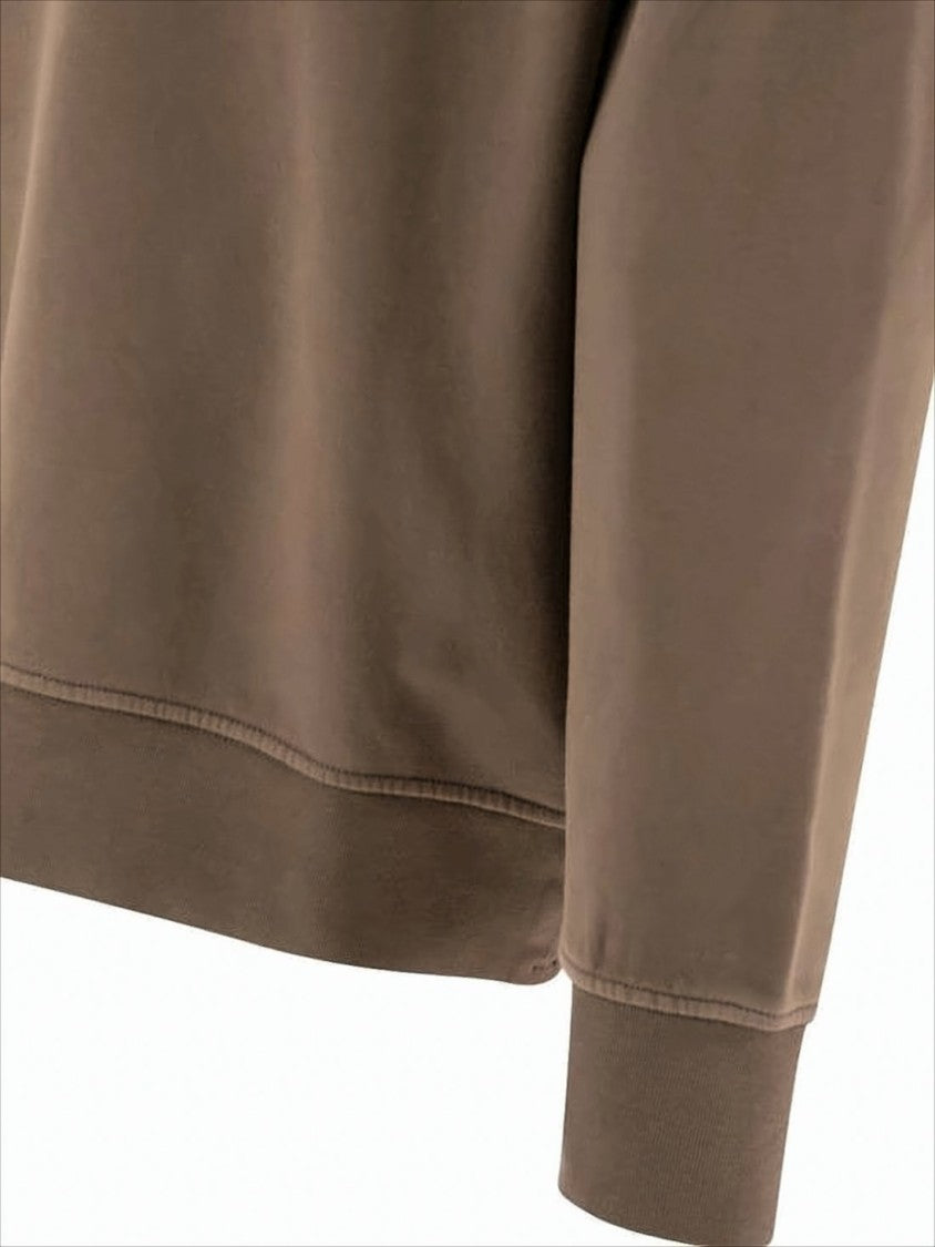 Relaxed Fit Cotton Sweatshirt With Subtle Logo