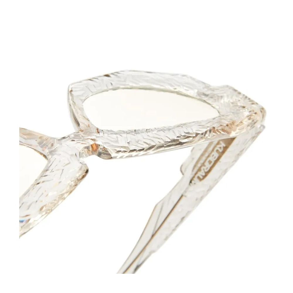 Mask F5 Oroshi Sculptural Cat-Eye Sunglasses In Transparent Acetate