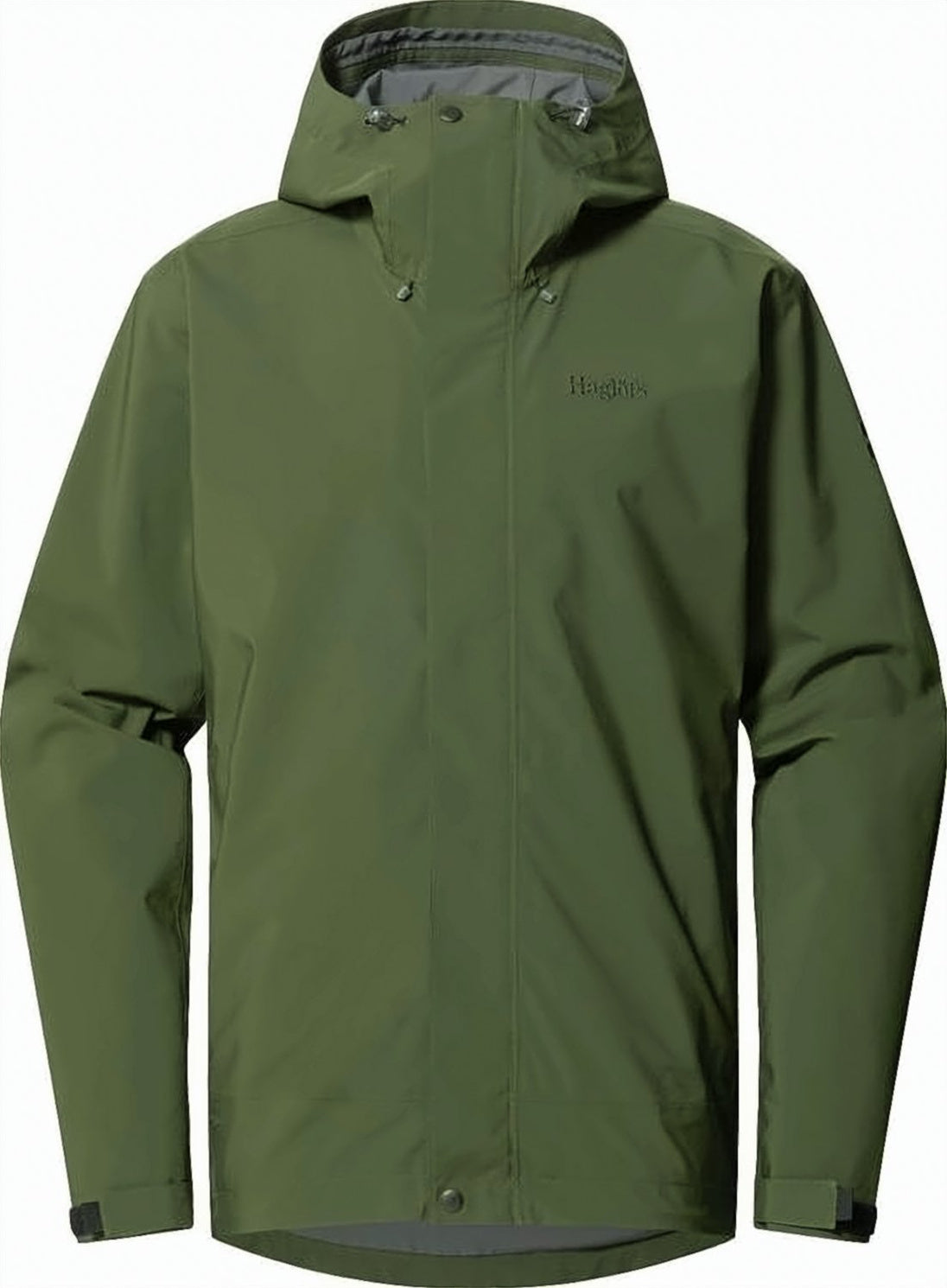 Solid Green Casual Jacket