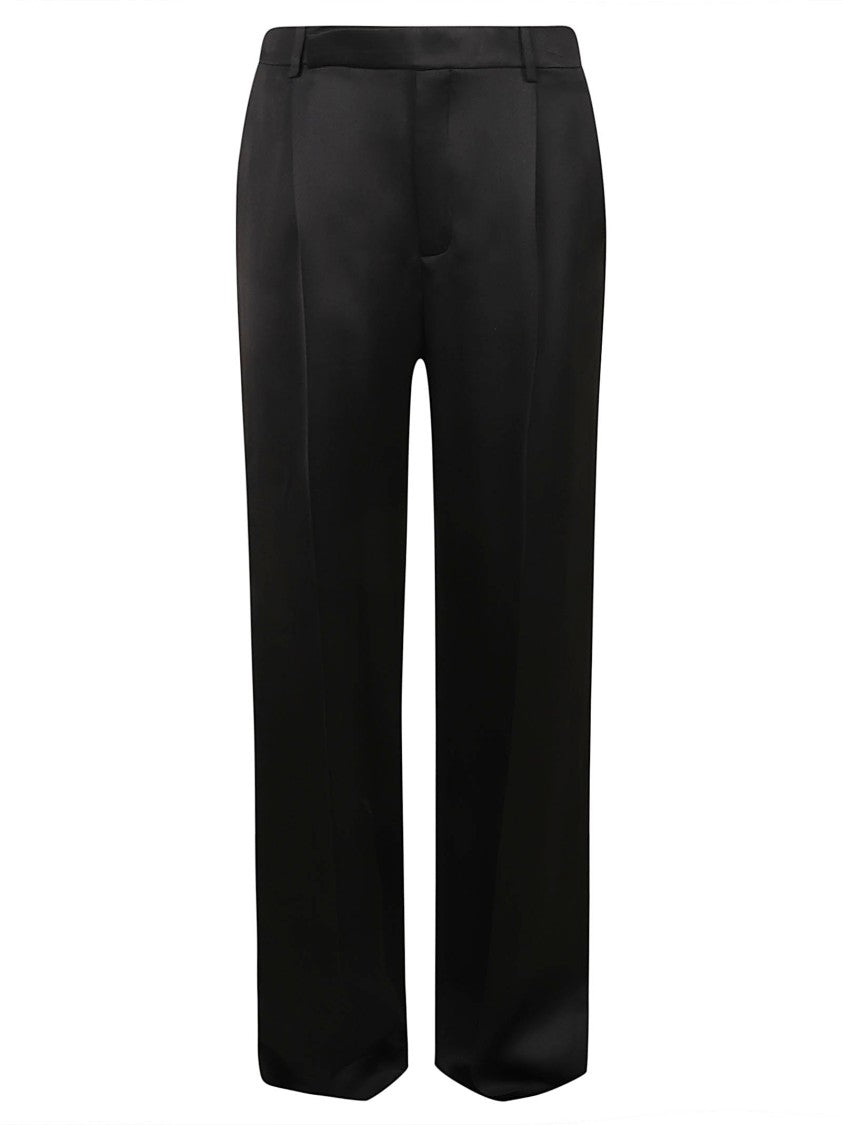 Straight-Leg Trousers With Classic Waistband And Finish