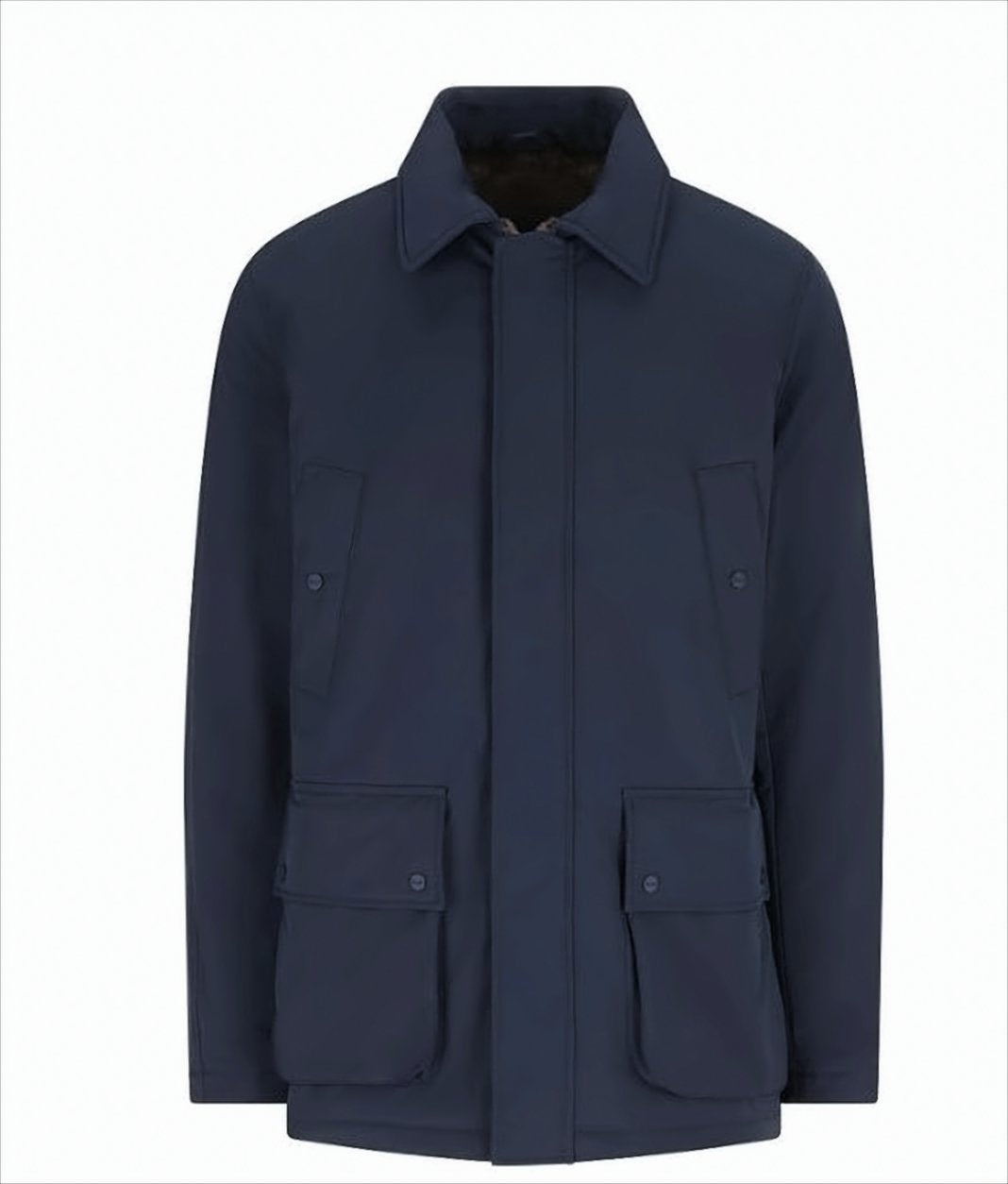 Classic Button And Zip Closure Jacket