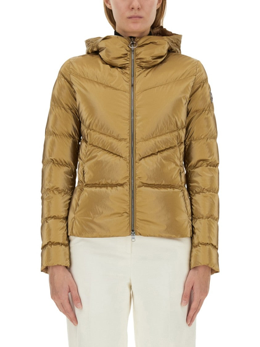 Fitted Down Jacket With Hood