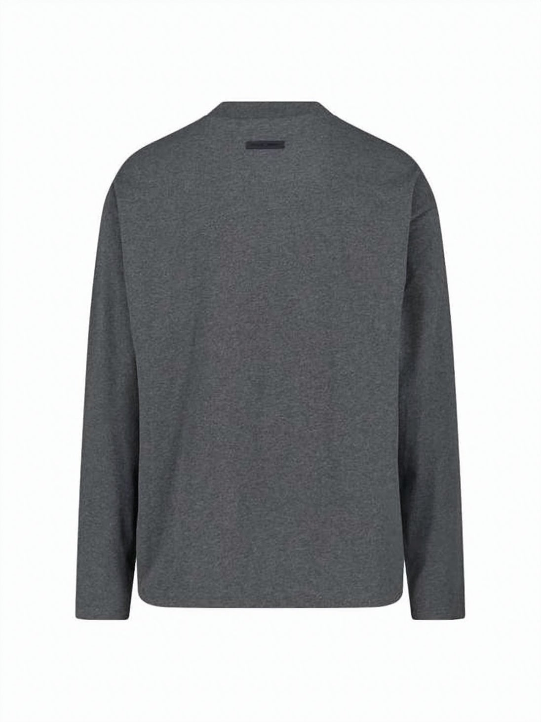 Long-Sleeve Tee with Subtle Embroidery