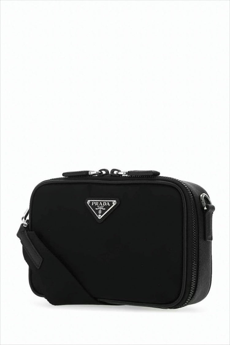 Rectangular Crossbody Bag with Zippered Top Closure