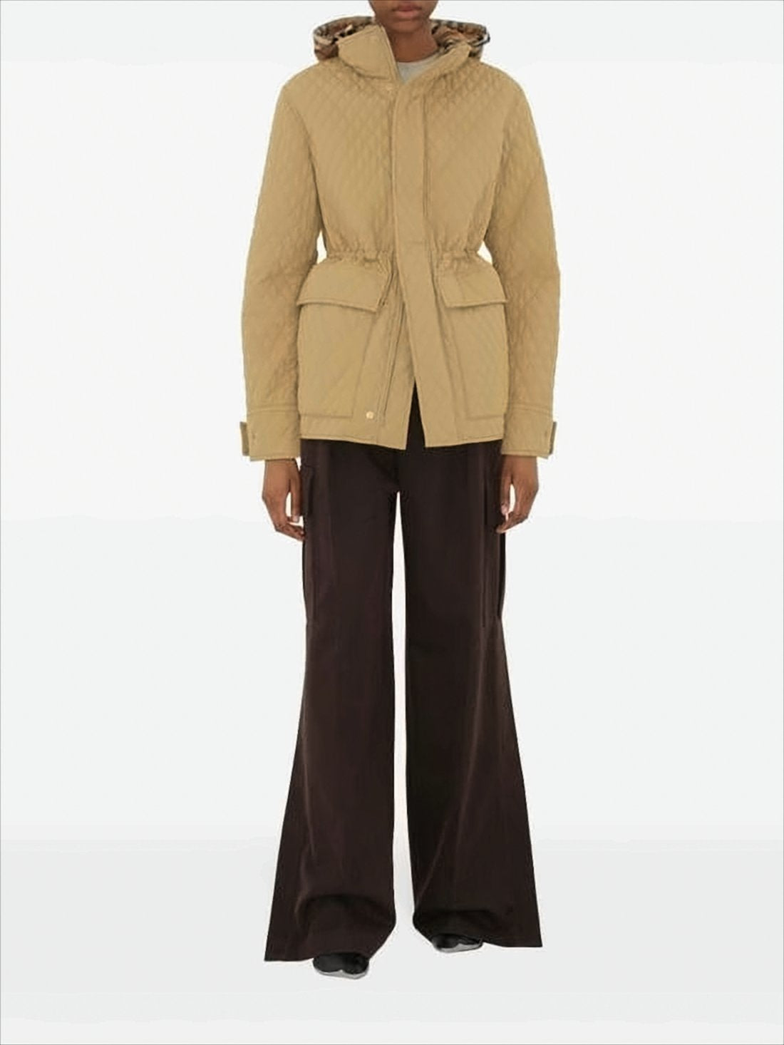 Quilted Jacket with Diamond Pattern