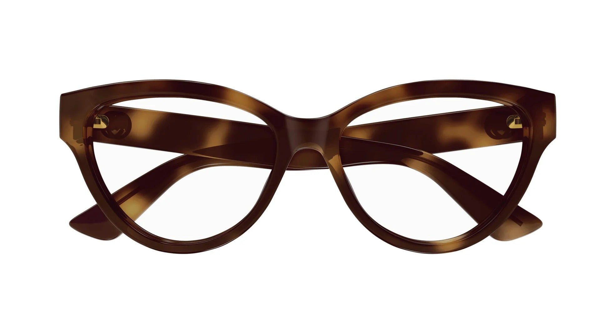 Eyeglasses Gucci GG1581O 002 havana havana transparent 55/16/140
