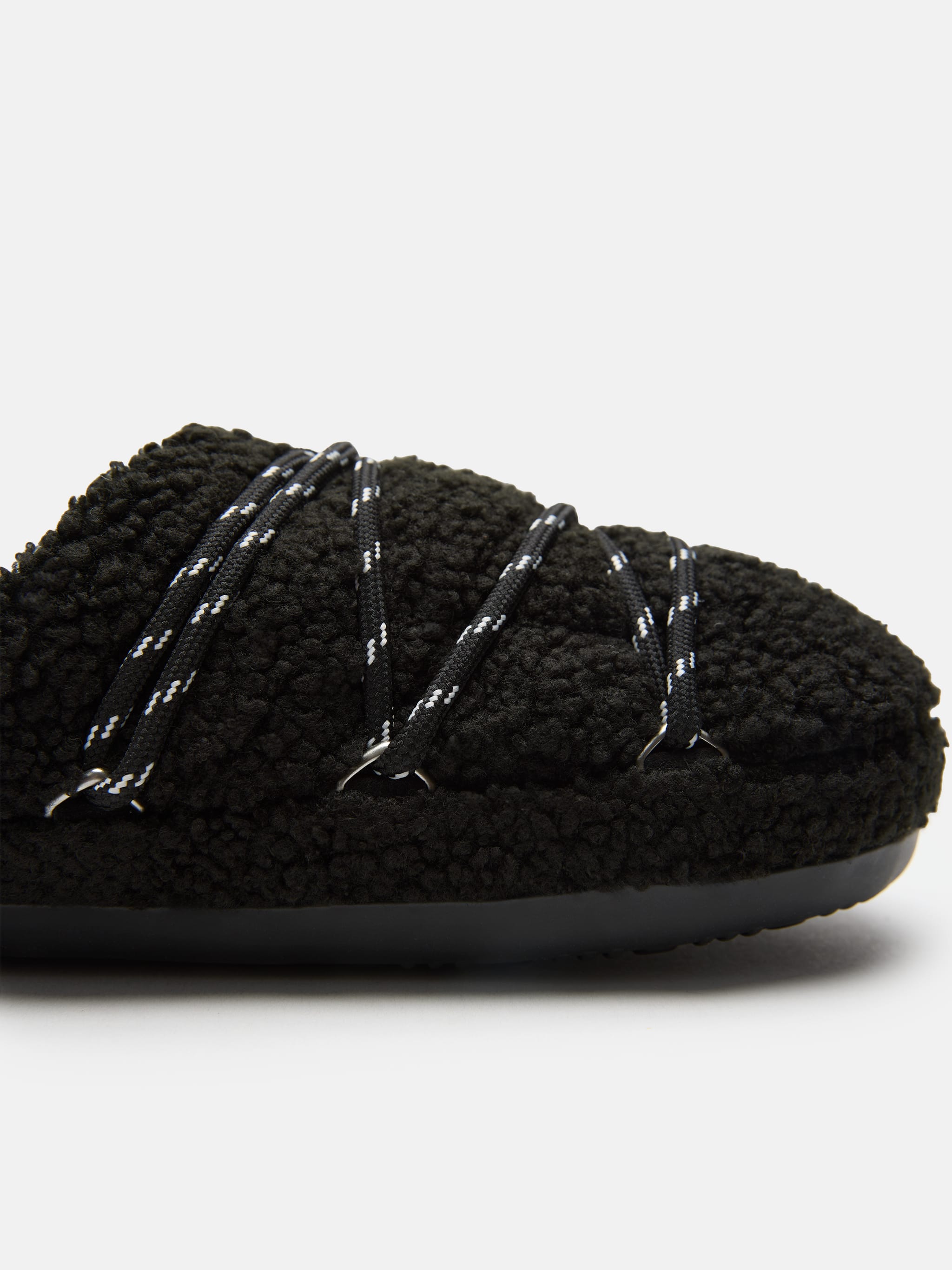 Black Teddy Slippers