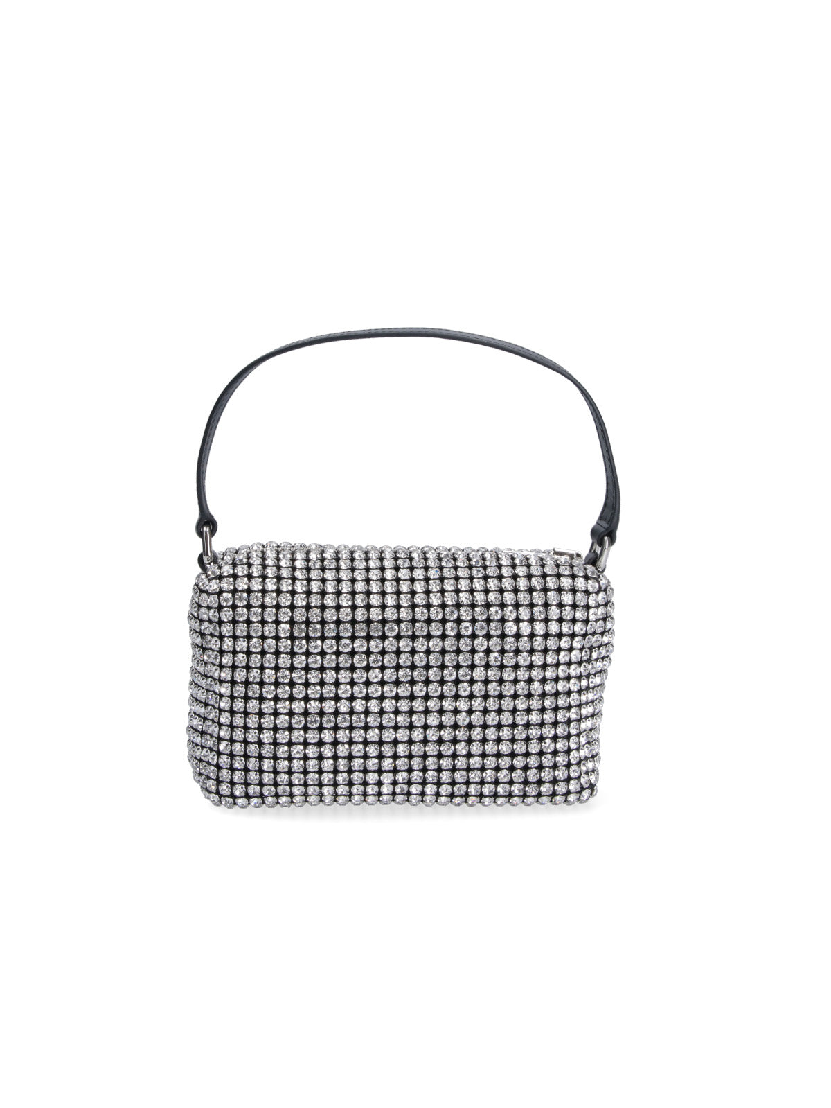 Black Medium Heiress Crystal Shoulder Bag