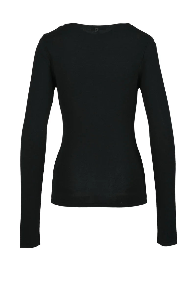 Crew Neck Sweater - Black