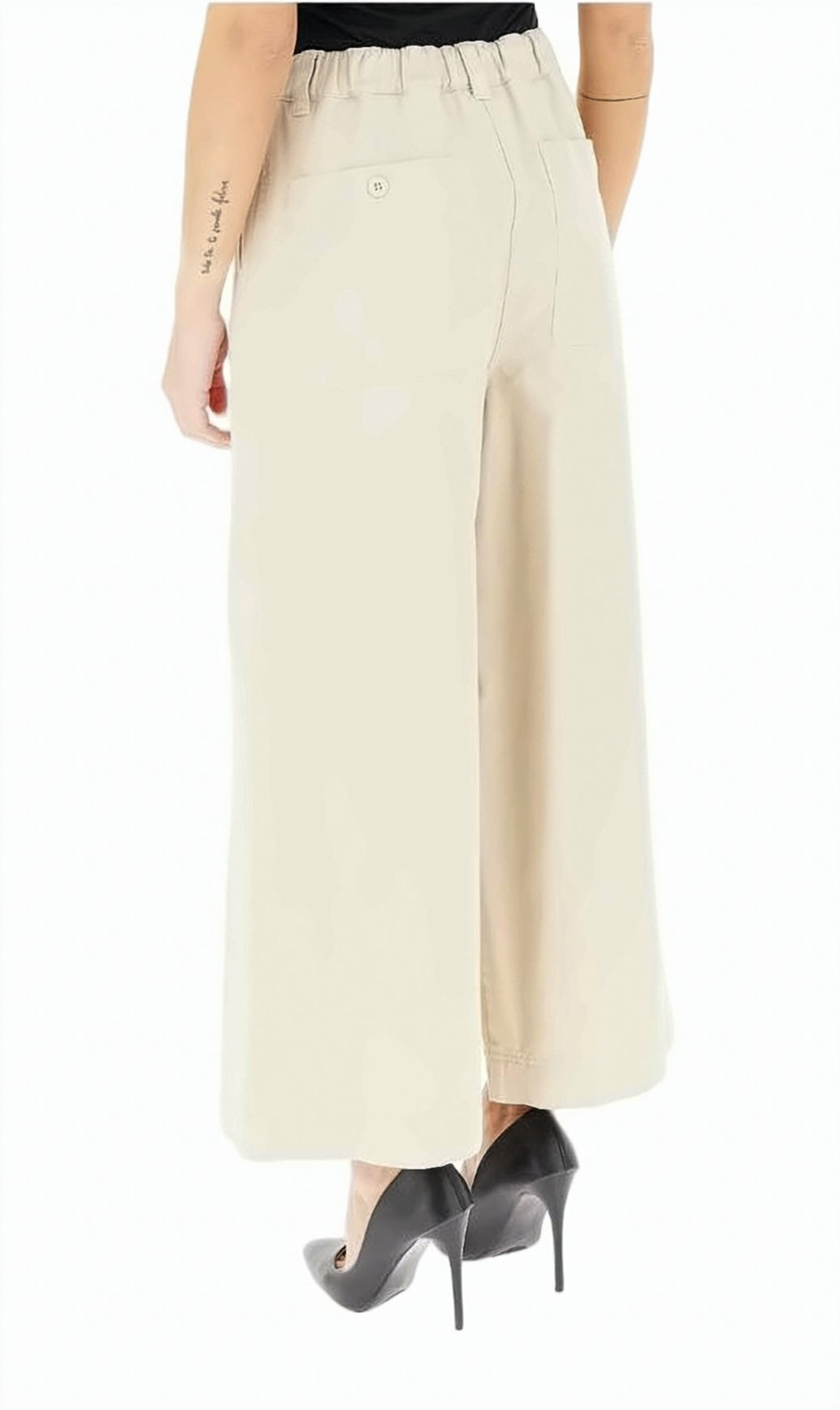 Pleated Straight Leg Trousers