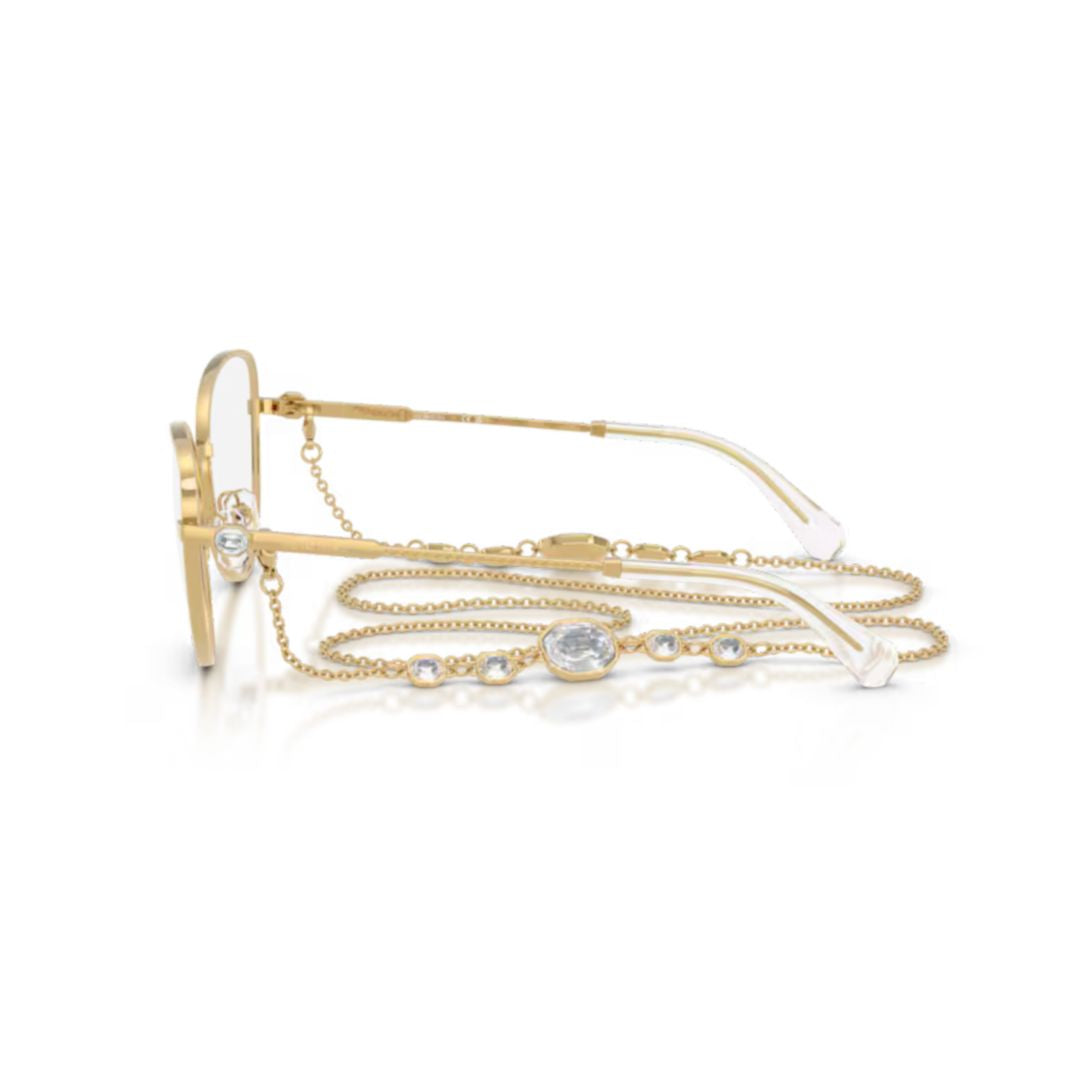 0sk1022 Gold-tone Cat-eye Eyeglasses