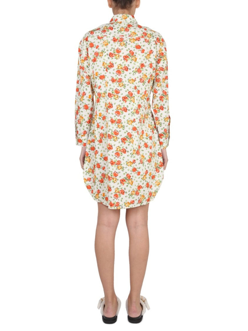 Shirt Dress With Floral Pattern