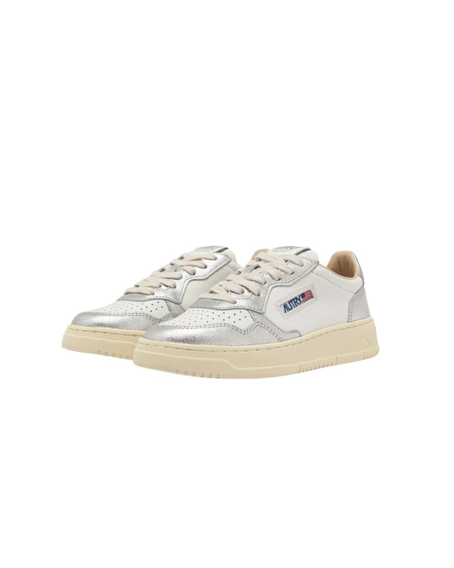 Medalist Low Two-Tone Sneakers in White