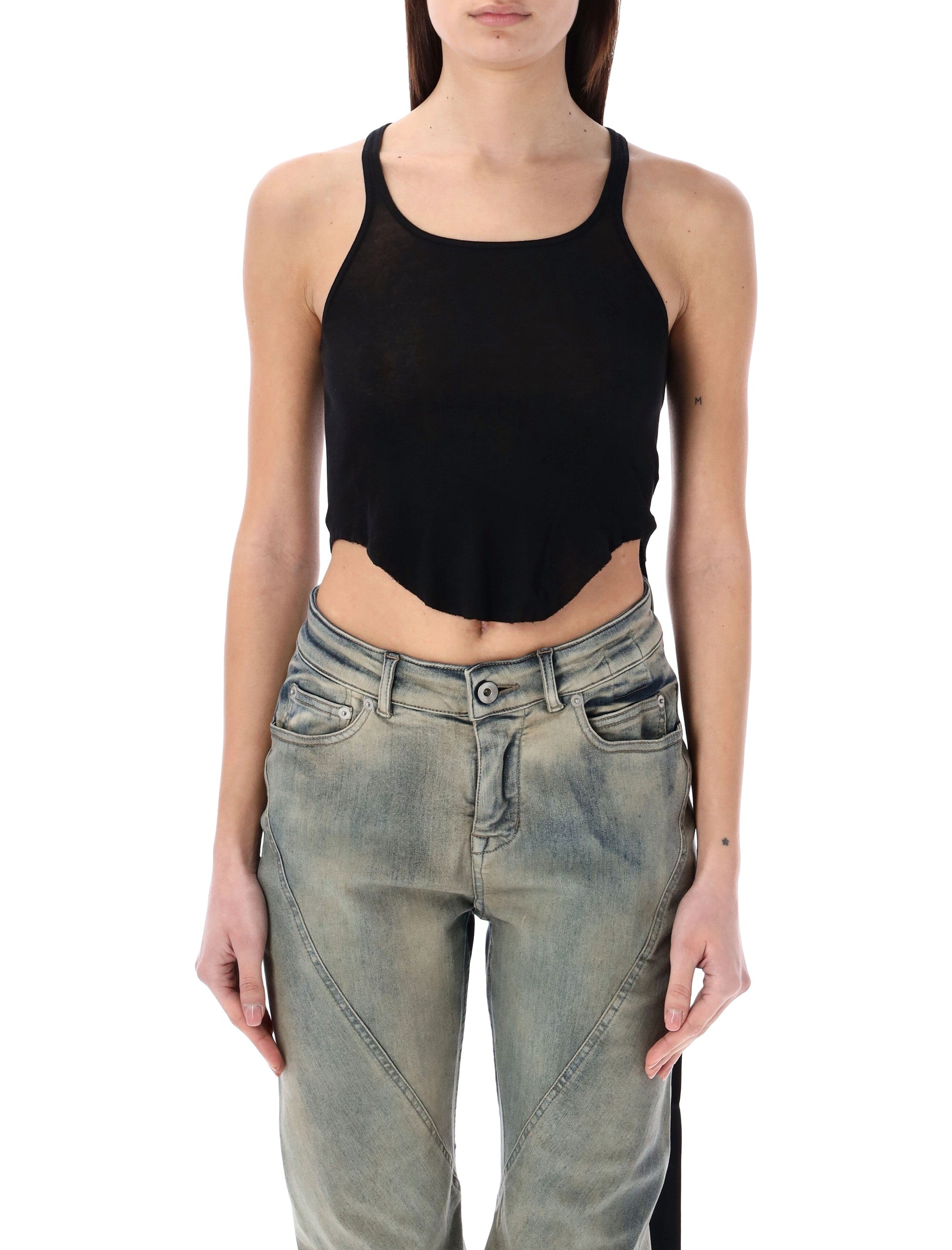 Medium-Weight Cotton Jersey Cropped Tank