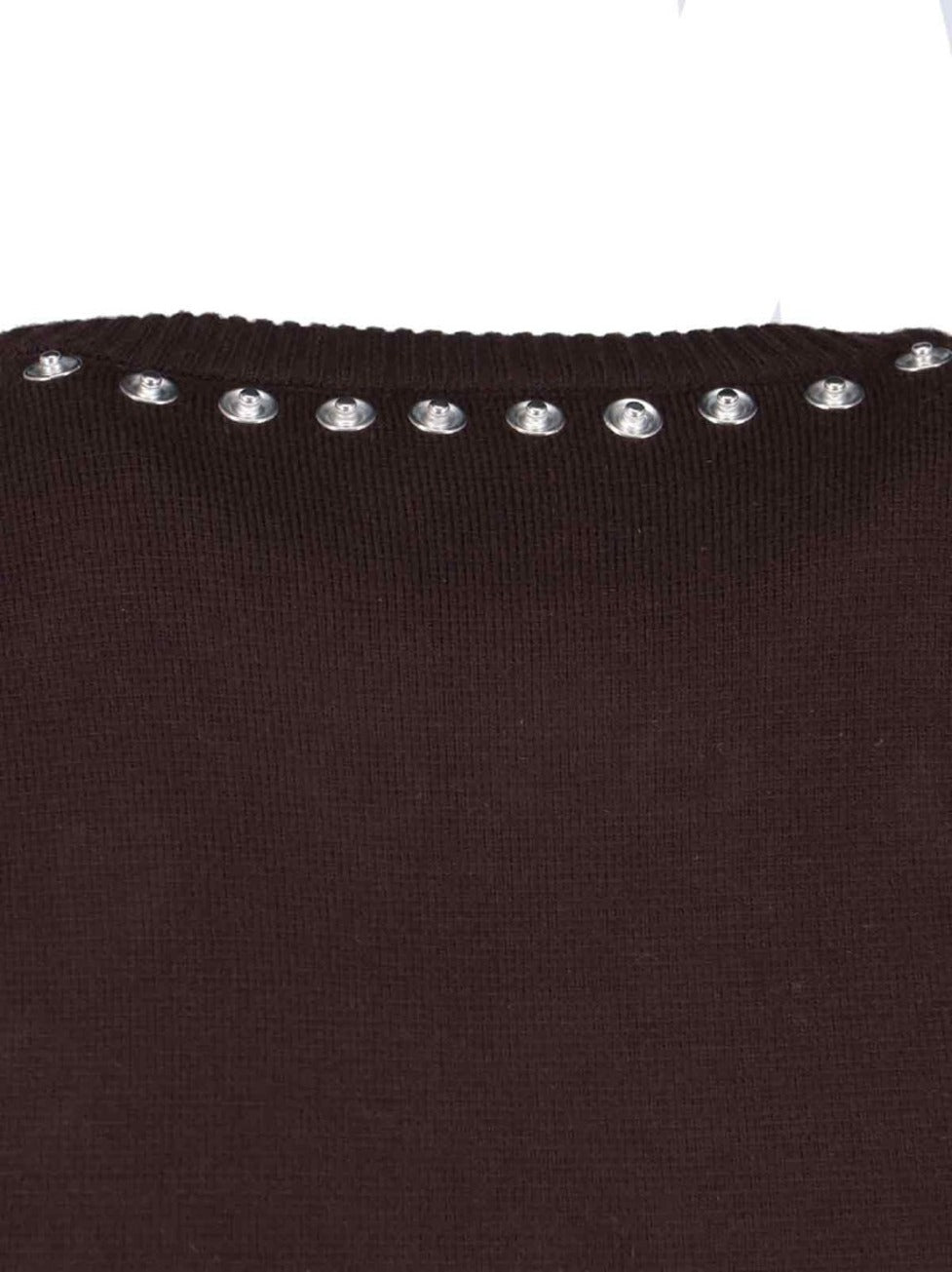 "Snap" Midi Dress Brown