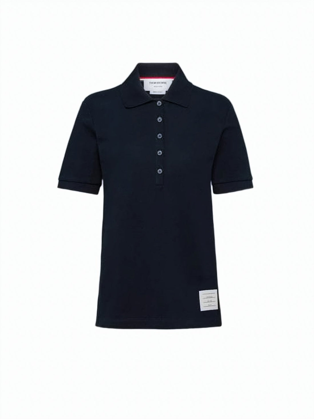 Short-Sleeved Polo Shirt With Classic Collar And Button Placket