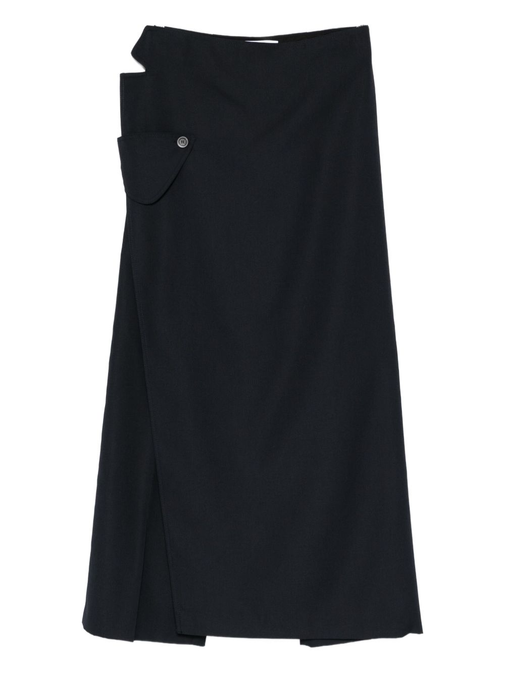 Wrap Design Maxi Skirt