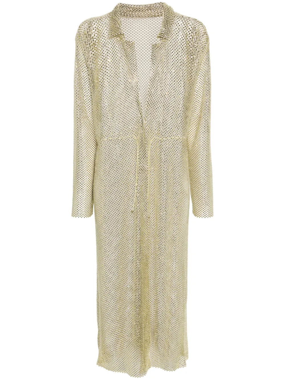 Flowing Silhouette Dress with Design