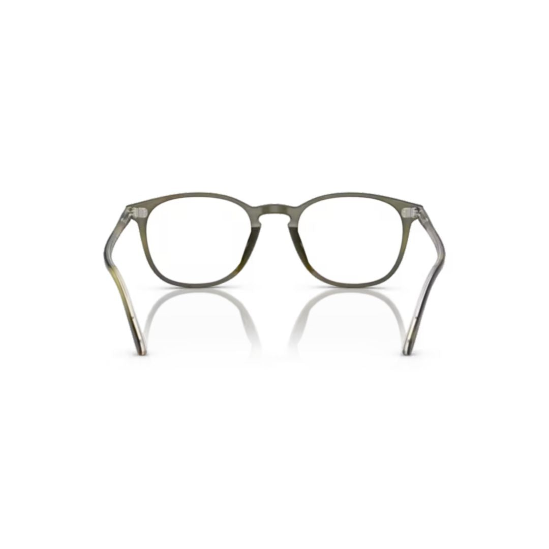 0ov5397u Round Acetate Eyeglasses with Keyhole Bridge