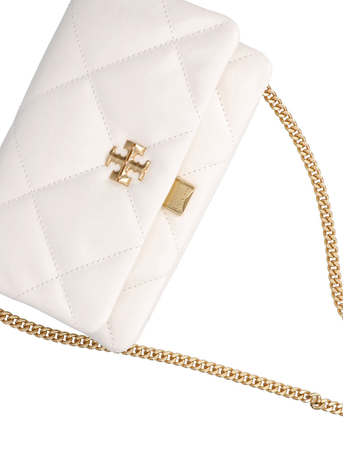 White Kira Quilted Nappa Wallet