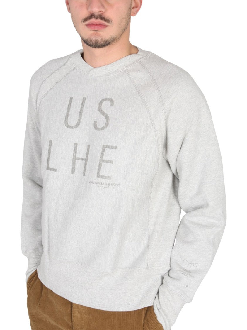 Relaxed Fit Crewneck Sweatshirt With Logo