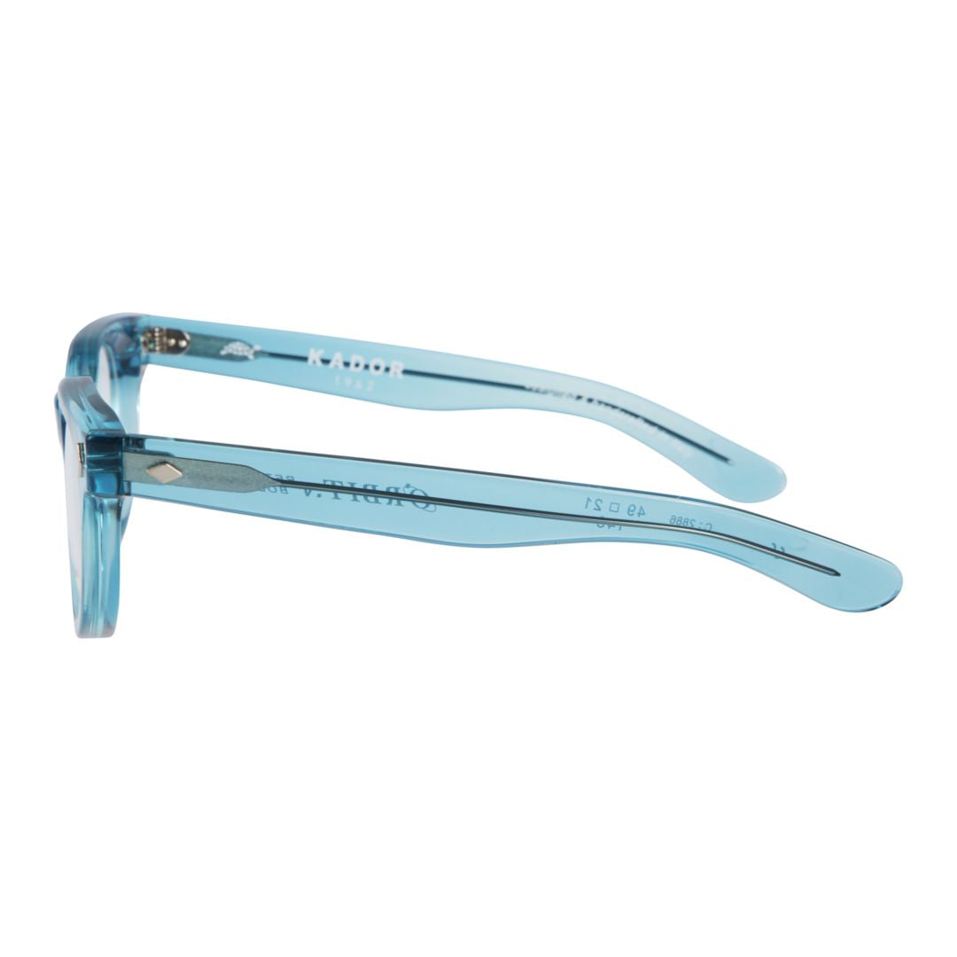 Orbit Translucent Light Blue Sunglasses with Diamond Accents