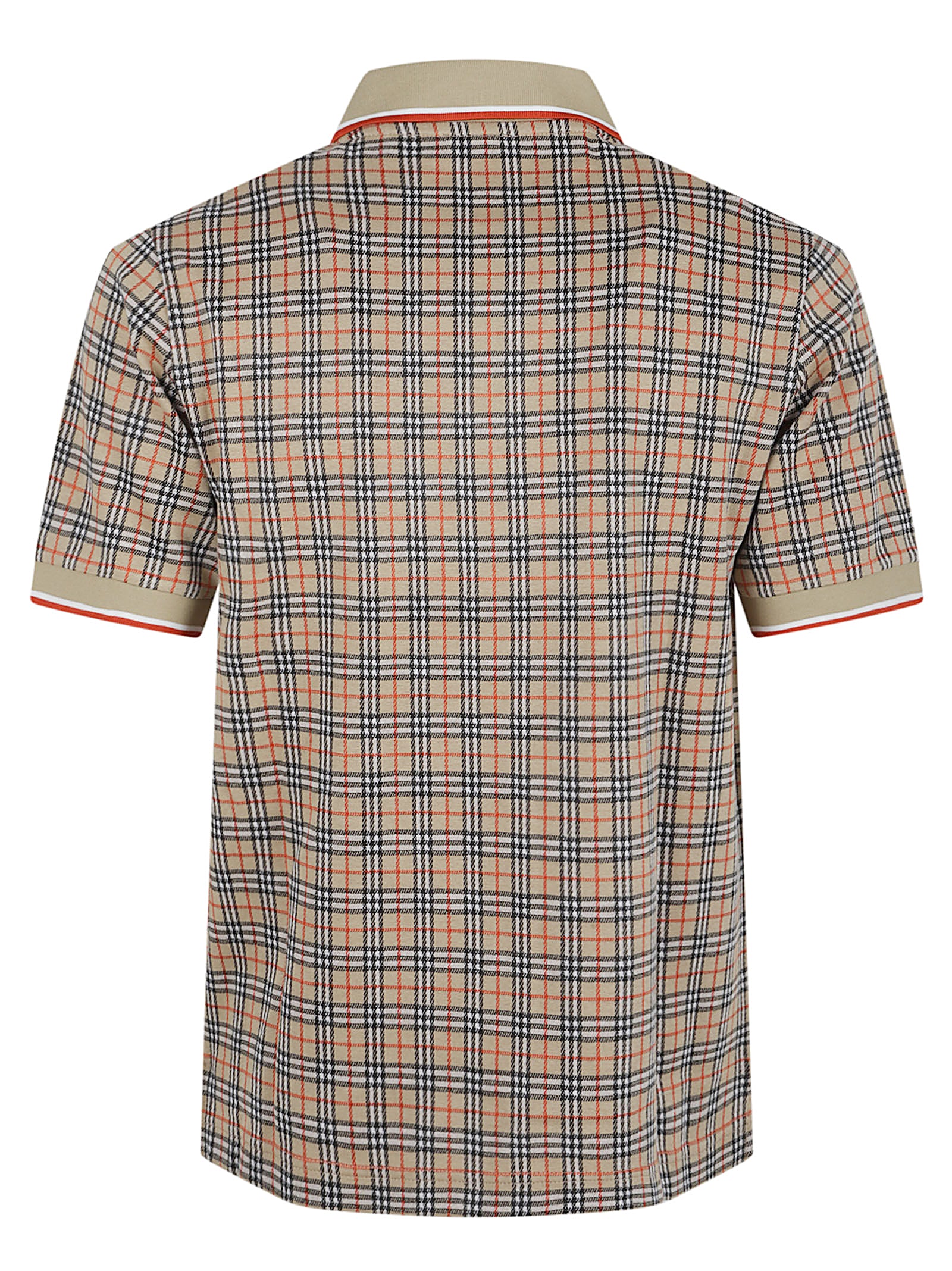 Checkered Pattern Polo Shirt