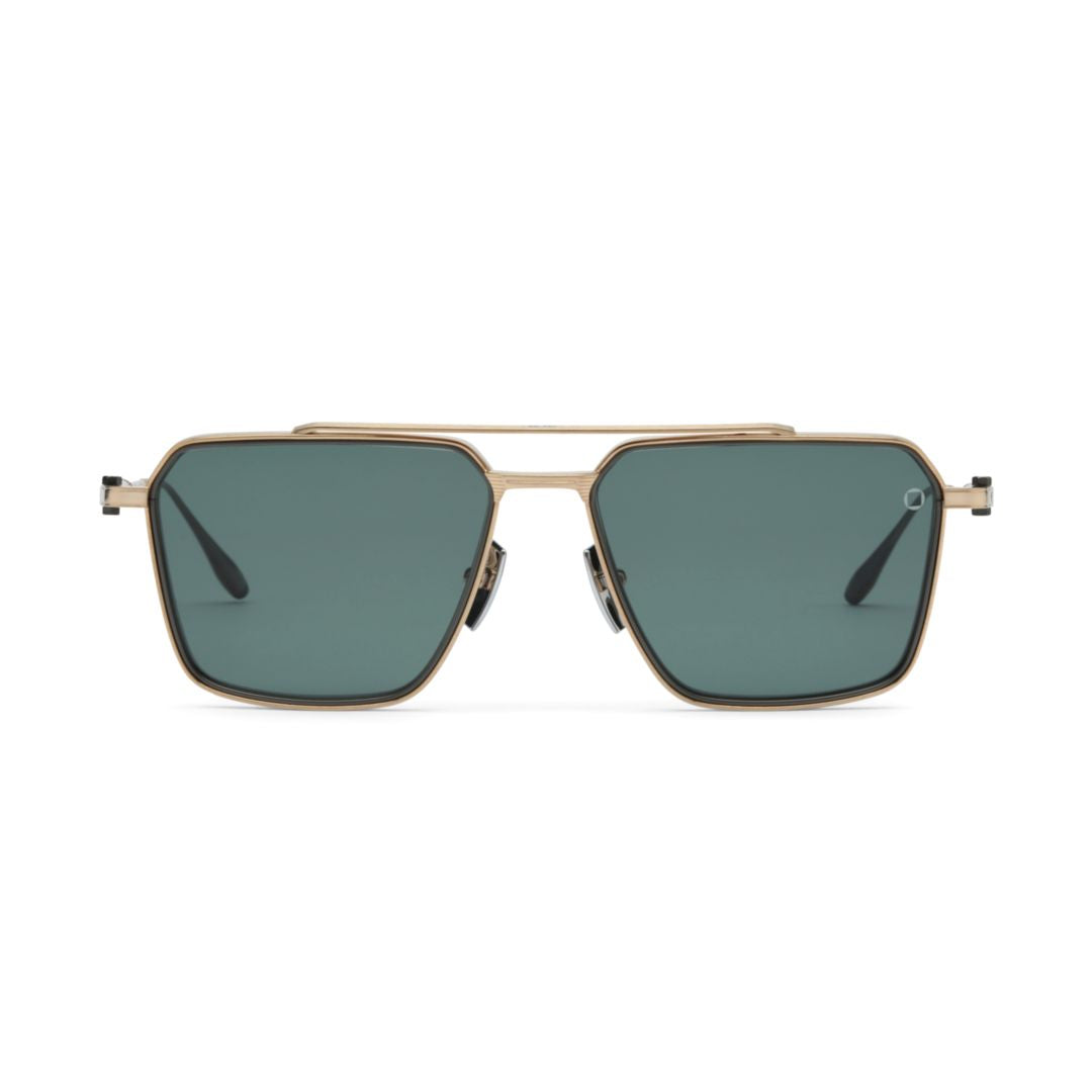 Telesto Sunglasses with Gold Metal Frame and Rectangular Lenses