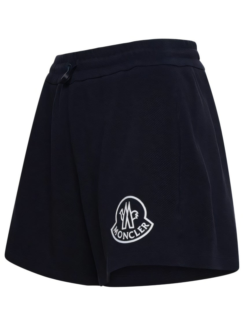 Relaxed-Fit Black Shorts With Textured Finish