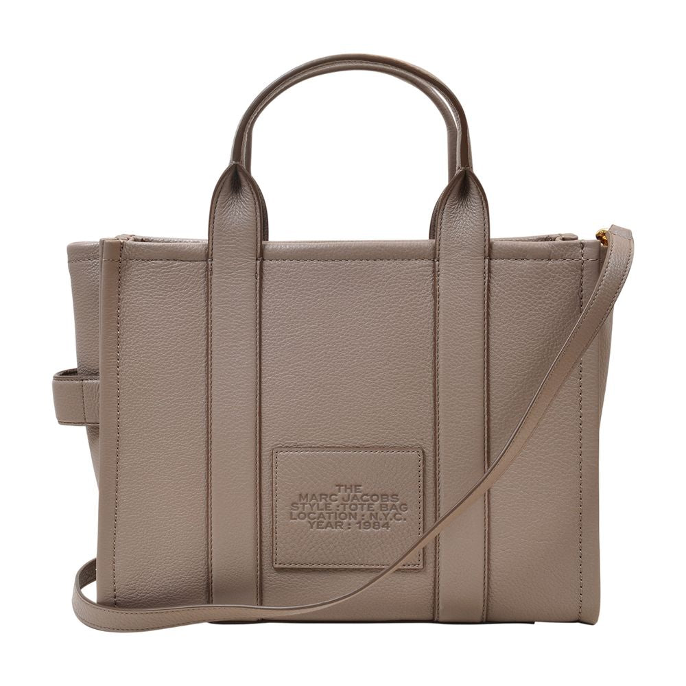 The Medium Tote Bag - Cement - Leather